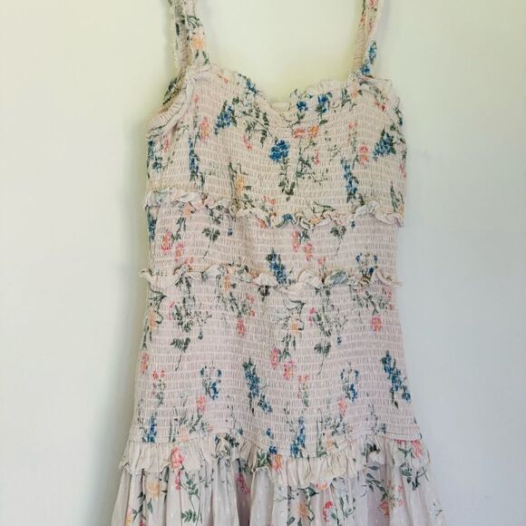 Saylor Althea Floral-Print Tiered Dress Size Medium - Picture 4 of 7